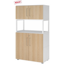FlexWall | 4 OH | 2 x Türen + Rahmen | mit Stellfüßen - buerostuhl24