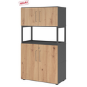 FlexWall | 4 OH | 2 x Türen + Rahmen | mit Stellfüßen - buerostuhl24