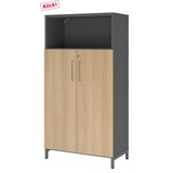 FlexWall | 4 OH | Türen + Korpus | mit Sockelgestell - buerostuhl24