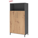 FlexWall | 4 OH | Türen + Korpus | mit Sockelgestell - buerostuhl24