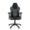 Gamestoel GAMEBREAKER POLARYS I in grijs en blauw met blauwe accenten en wieltjes van hjh OFFICE