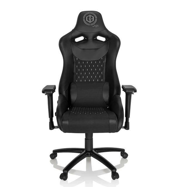 Zwarte Gamestoel GAMEBREAKER SX 04 met stikselpatroon en armleuningen van hjh OFFICE