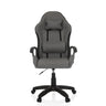 Gamestoel GAMEBREAKER W01 in grijs en zwart met nek- en lendenkussen van MyBuero