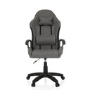 Gamestoel GAMEBREAKER W01 in grijs en zwart met nek- en lendenkussen van MyBuero