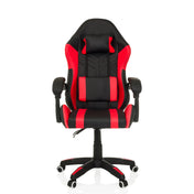 Gamestoel GAMEBREAKER W02 in zwart-rood met neksteun en armleuningen van MyBuero