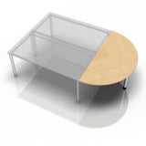HA60 / HA80 / HA160 | Montageplaten incl. steunpoot Zilver 