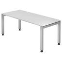 Wit JAVA 19 S bureau met rechthoekig tafelblad en vier poten van hjh OFFICE PRO