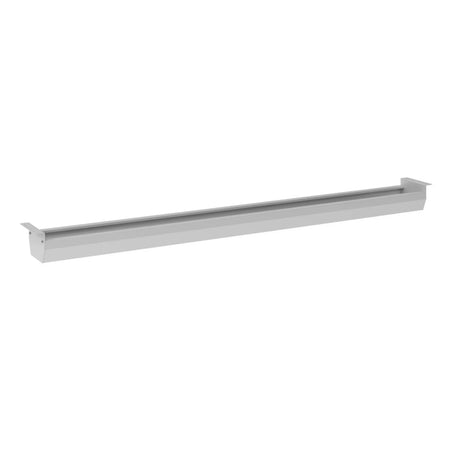 Zilveren horizontale kabelgoot KC S met een lengte van 180 cm als Accessoires van hjh OFFICE PRO