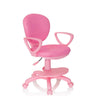 Roze Kinder bureaustoel KID COLOUR met armleuningen en rolvoet van hjh OFFICE