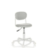 Grijze Kinder bureaustoel KIDDY BASE I met gewatteerde zitting en wit onderstel van hjh OFFICE