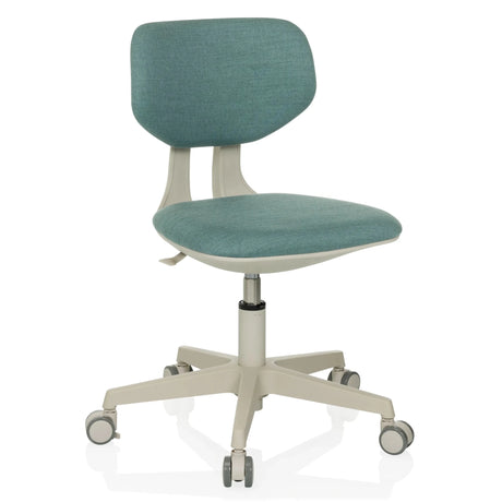 Blauwe Kinder bureaustoel KIDDY CLASSIC met lichtgekleurd onderstel en zwenkwielen van hjh OFFICE
