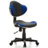 Kinder bureaustoel KIDDY GTI-2 in grijs en blauw met netbespanning en rolvoet van hjh OFFICE
