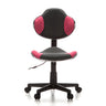 Grijze Kinder bureaustoel KIDDY GTI-2 met roze accenten en netbespanning van hjh OFFICE