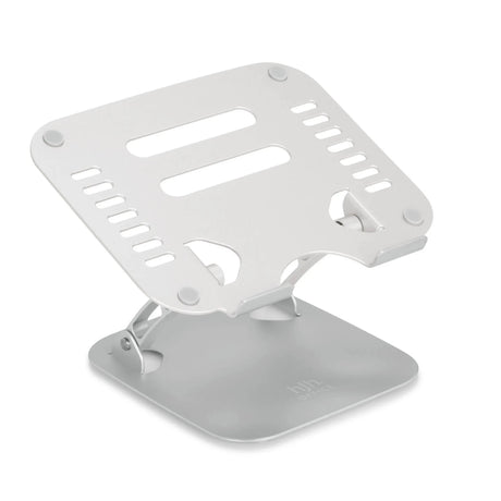 Zilveren onderzetter LAPTOP STAND met ventilatiesleuven en verstelbaar frame van hjh OFFICE