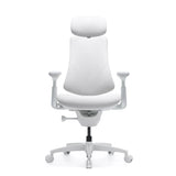 High end bureaustoel LiberNovo Omni Gen in de kleur wit met hoofdsteun en verstelbare armleuningen van Libernovo
