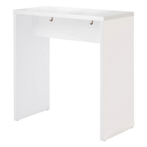 Witte conferentietafel MEETING MP104 met twee geïntegreerde haken onder het tafelblad van hjh OFFICE PRO