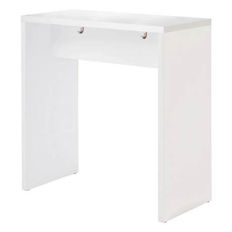 Witte conferentietafel MEETING MP104 met twee geïntegreerde haken onder het tafelblad van hjh OFFICE PRO