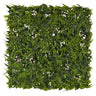 Groene Plantmat MORE GREEN I met dichte varenbladeren en kleine witte bloemetjes van hjh OFFICE