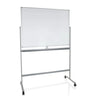 Whiteboard MULTIBOARD I met wit schrijfoppervlak en zilverkleurig frame op wieltjes van hjh OFFICE