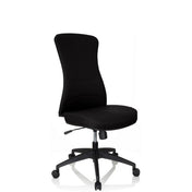 Zwarte Professionele bureaustoel OFFICE XT met stoffen bekleding en vijf zwenkwielen van hjh OFFICE