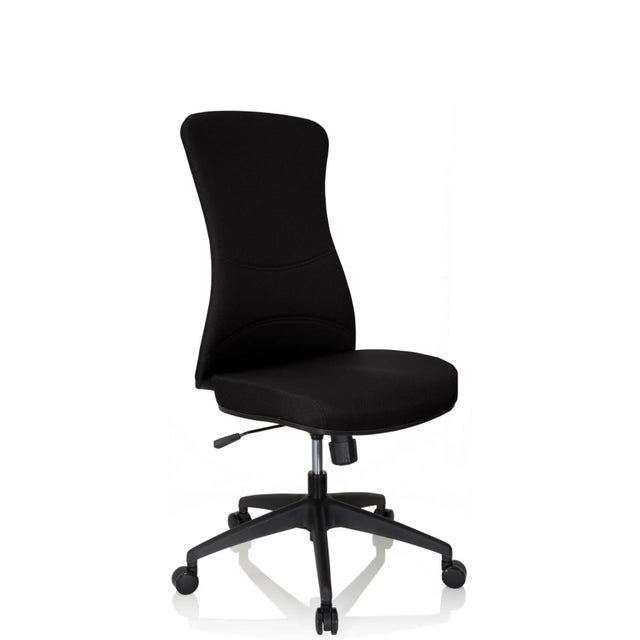 Zwarte Professionele bureaustoel OFFICE XT met stoffen bekleding en vijf zwenkwielen van hjh OFFICE