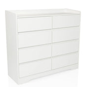 Witte Commode OSOYRO met acht laden en een aflegplateau van hjh LIVING