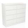 Witte Commode OSOYRO met acht laden en een aflegplateau van hjh LIVING
