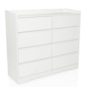 Witte Commode OSOYRO met acht laden en een aflegplateau van hjh LIVING