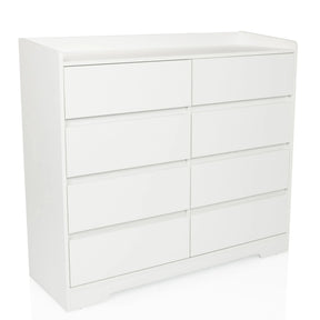 Witte Commode OSOYRO met acht laden en een aflegplateau van hjh LIVING