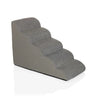 Grijze Trap voor huisdieren PAWY STEP 5 met vier treden en gestructureerde stofbekleding van hjh LIVING