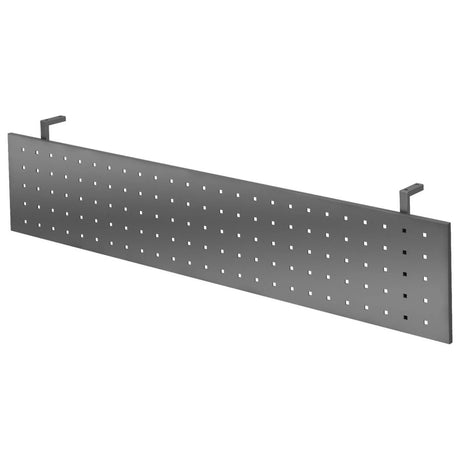 Grafietkleurige zichtblende RSI 12 G met vierkante gaatjespatronen van hjh OFFICE PRO