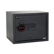 Zwarte Kluis SAFE COMPACT met digitaal toetsenbordslot en rode LED-indicator van hjh OFFICE