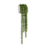 Kunstmatige hangplant Senecio Climb in het groen met een witte overpot van hjh OFFICE