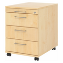SIGNA AC30 | Mobiele container met 3 lades | Hout - Rolcontainer 