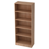 Open stellingkast SIGNA B 6000 in walnootlook met vijf planken van hjh OFFICE PRO