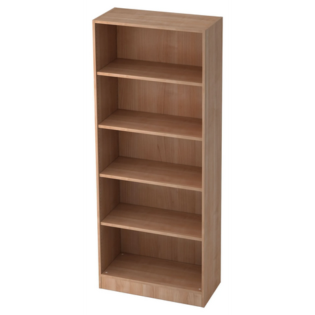 Open stellingkast SIGNA B 6000 in walnootlook met vijf planken van hjh OFFICE PRO