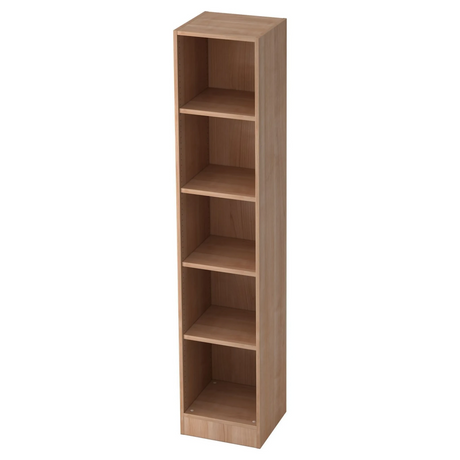 Kast SIGNA B 6040 in walnootlook met vier open opbergvakken van hjh OFFICE PRO