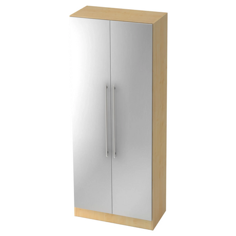 Archiefkast SIGNA G 7100 in esdoornoptiek met zilveren kunststof deuren en relinggrepen van hjh OFFICE PRO