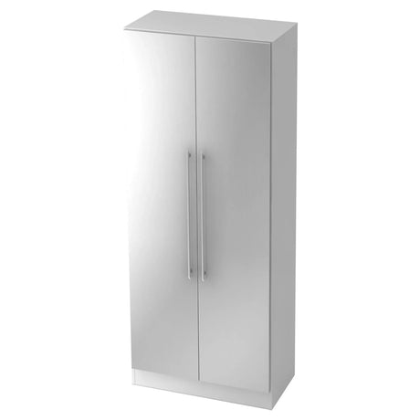 Witte archiefkast SIGNA G 7100 met twee deuren en zilverkleurige beugelhandgrepen van hjh OFFICE PRO