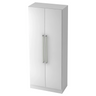 Witte archiefkast SIGNA G 7200 met twee deuren en chromen handgrepen van hjh OFFICE PRO