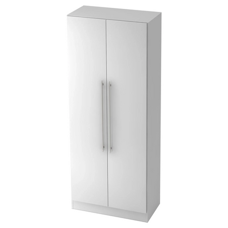 Witte archiefkast SIGNA G 7200 van kunststof met twee deuren en relinggrepen van hjh OFFICE PRO