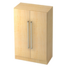 Kast SIGNA G 7550 van licht esdoornhout met twee chromen handgrepen van hjh OFFICE PRO