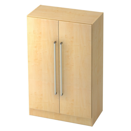 Kast SIGNA G 7550 van licht esdoornhout met twee chromen handgrepen van hjh OFFICE PRO
