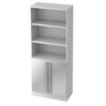 Witte kast SIGNA G 7700 met twee open vakken en een gesloten onderkast van hjh OFFICE PRO