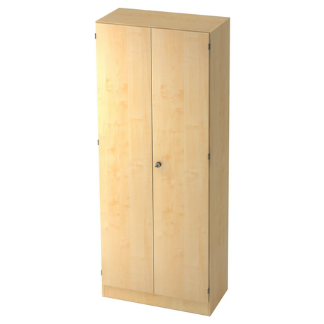 Tweedeurs archiefkast SIGNA K 6100 SG van licht esdoornhout met een centrale deurklink van hjh OFFICE PRO