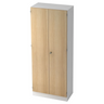 Archiefkast SIGNA K 6100 SG in wit en eiken met twee deuren en een slot van hjh OFFICE PRO