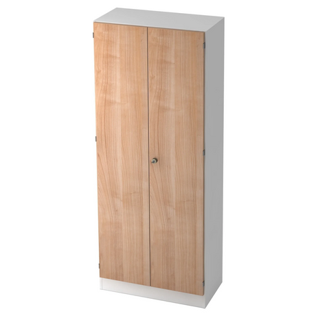 Kast SIGNA K 6100 SG met wit corpus en fronten in walnoot-look van hjh OFFICE PRO