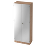Archiefkast SIGNA K 6200 SG in walnoot-look met zilverkleurige fronten van hjh OFFICE PRO