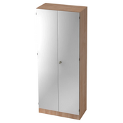 Archiefkast SIGNA K 6200 SG in walnoot-look met zilverkleurige fronten van hjh OFFICE PRO