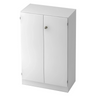 Witte archiefkast SIGNA K 6550 SG met twee deuren en een slot van hjh OFFICE PRO